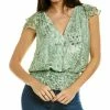 Hot Sale 🌟 Ramy Brook Miller Silk-Blend Top for 👩 women ⭐
