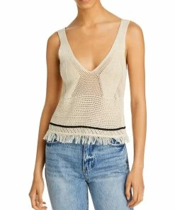 Discount 🎉 Ramy Brook Kiera 👩 Womens Knit Sleeveless Tank Top 🎁