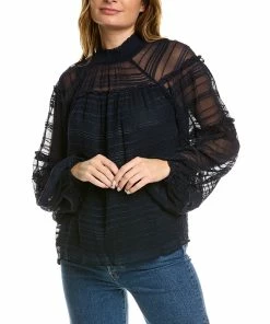 Hot Sale ๐คฉ Ramy Brook Winslow Silk-Trim Top for ๐ฉ women ๐