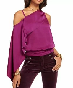 Cheap 😉 Ramy Brook North Off-The-Shoulder Top in Plumberry for 👩 women 🎁