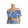 Wholesale 🧨 Ramy Brook Milo 👩 Womens Off-The-Shoulder Print Swim Top Cover-Up 🔔