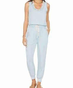 Budget 🎁 Ramy Brook Ra 👩 Womens Chambray Long Jumpsuit 👏
