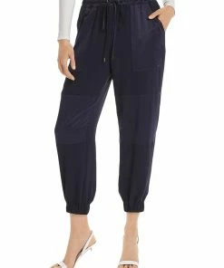 Outlet 💯 Ramy Brook Alston 👩 Womens Sweatpants Patchwork Jogger Pants 🛒