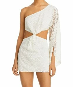 Discount ✔️ Ramy Brook Henrietta 👩 Womens Lace Short Mini 👗 Dress 😉