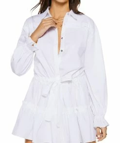 Wholesale ✨ Ramy Brook Josephine 👩 Womens Collared Mini 👚 Shirtdress 🧨