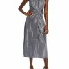 Discount 😍 Ramy Brook Dina 👩 Womens Metallic Halter Cocktail and Party 👗 Dress 🛒