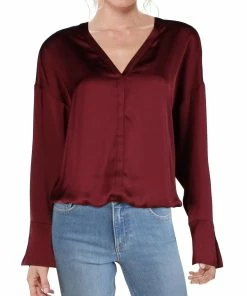 Hot Sale ๐งจ Ramy Brook ๐ฉ Womens V-Neck Oversize Blouse โ๏ธ