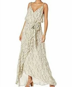 Flash Sale ⭐ Ramy Brook Printed Clancy Maxi 👗 Dress in Sand Combo for 👩 women 😍