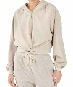 Cheap 😉 Ramy Brook 👩 Womens Twist Front Cozy Hoodie 🎉